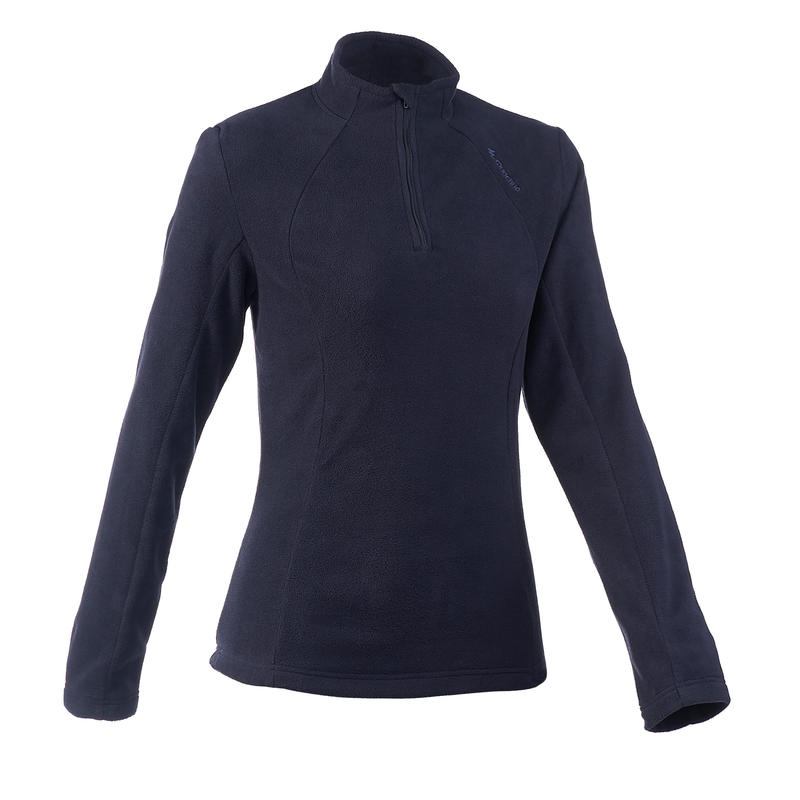 Polaire de randonnée montagne femme Forclaz 50 marine foncé Polaire de randonnée montagne femme Forclaz 50 marine foncé