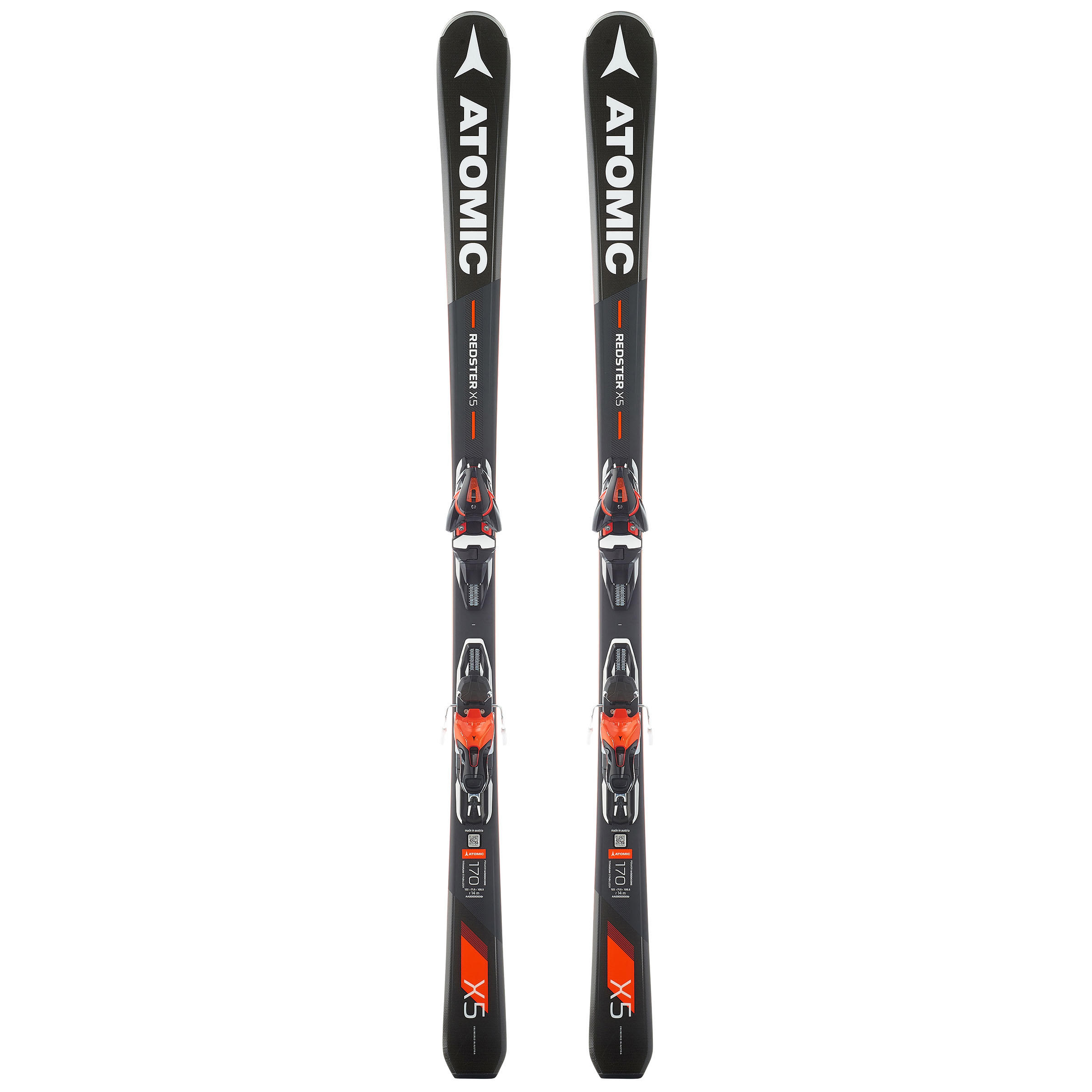 REDSTER X5 18 MEN'S DOWNHILL SKIS - GREY 1/8