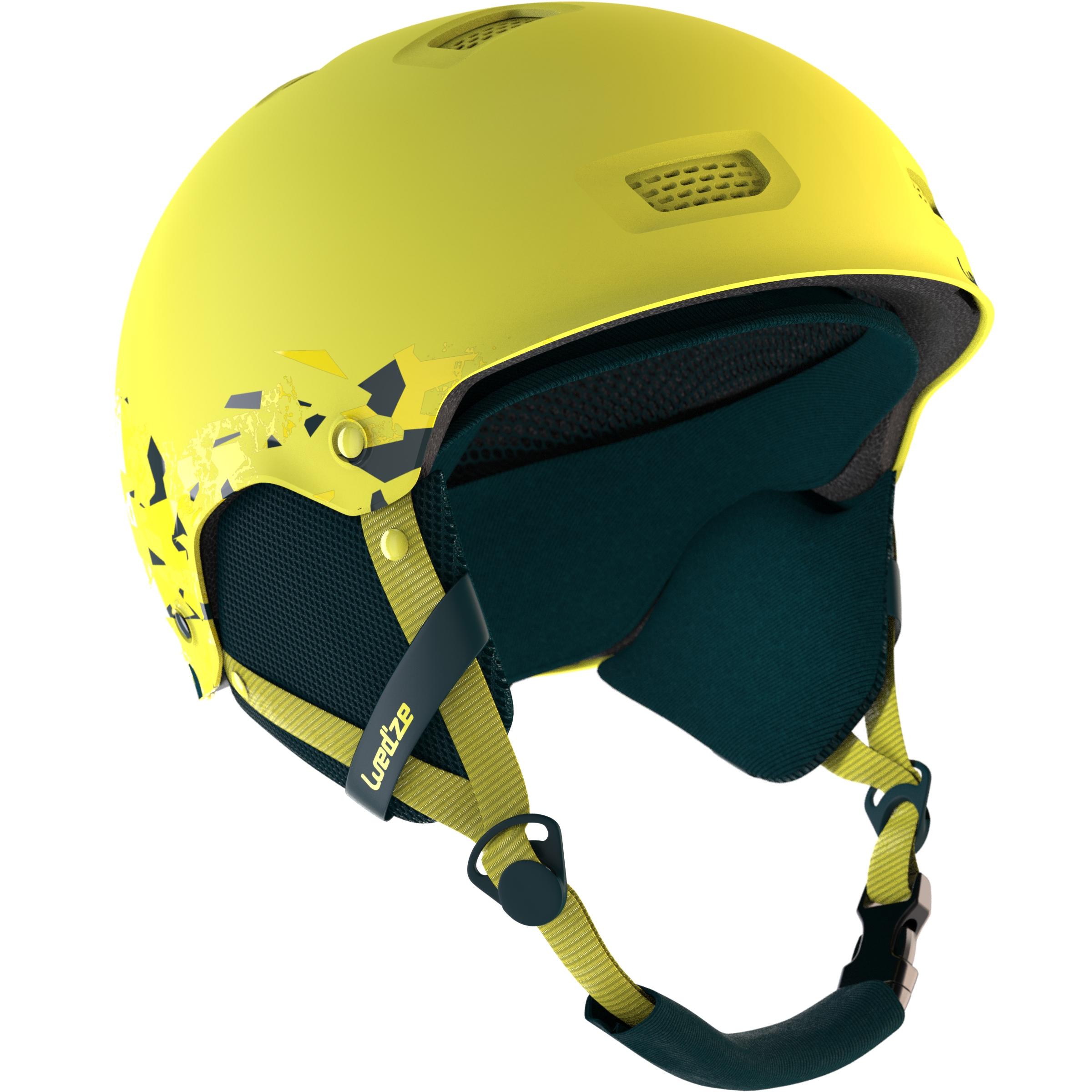 DREAMSCAPE Adult H-FS 300 yellow ski and snowboard helmet.