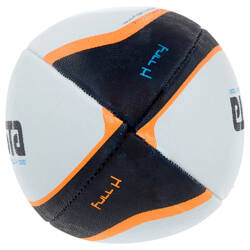 R300 Size 3 Rugby Ball - White/Orange