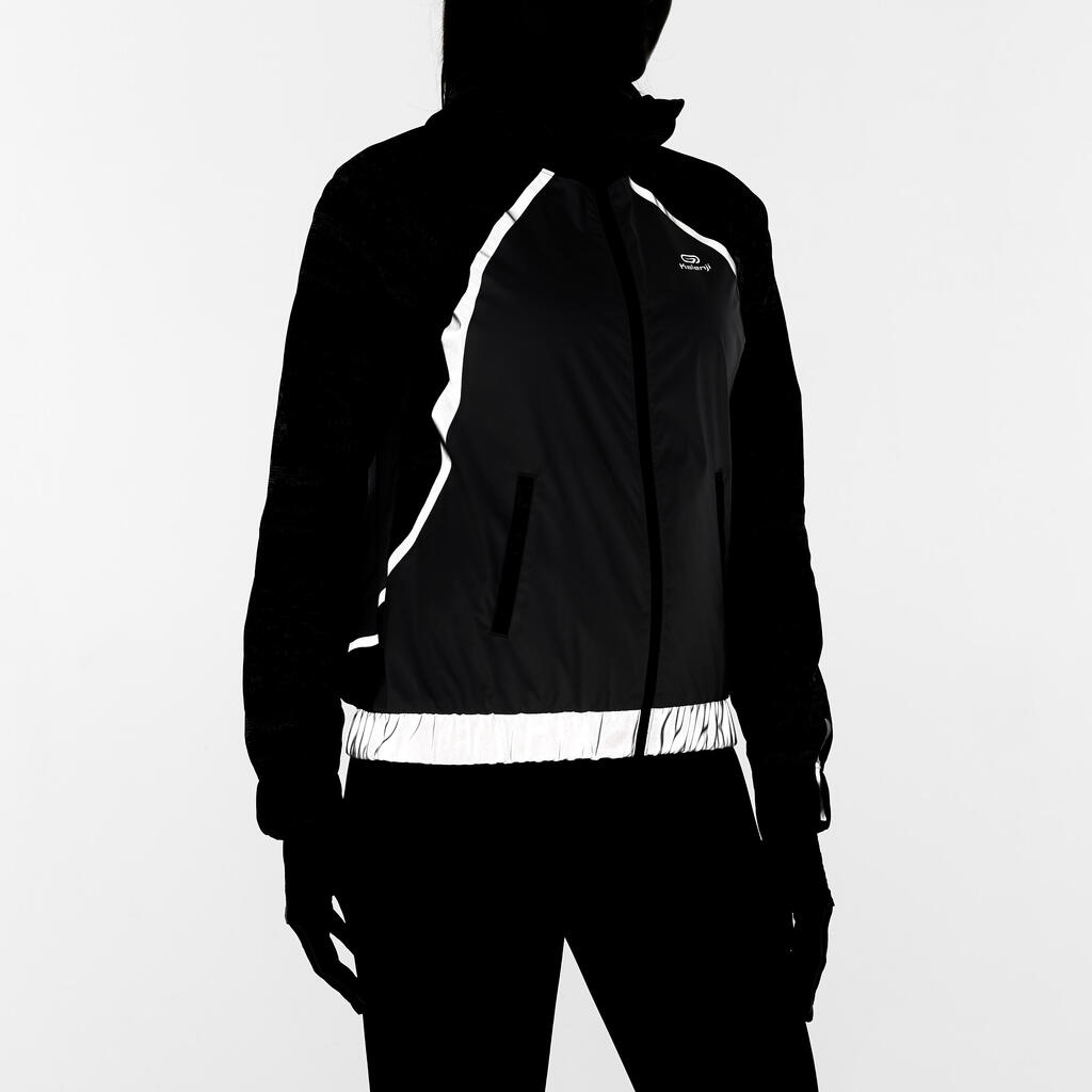 Laufjacke Run Rain Night Damen weiß