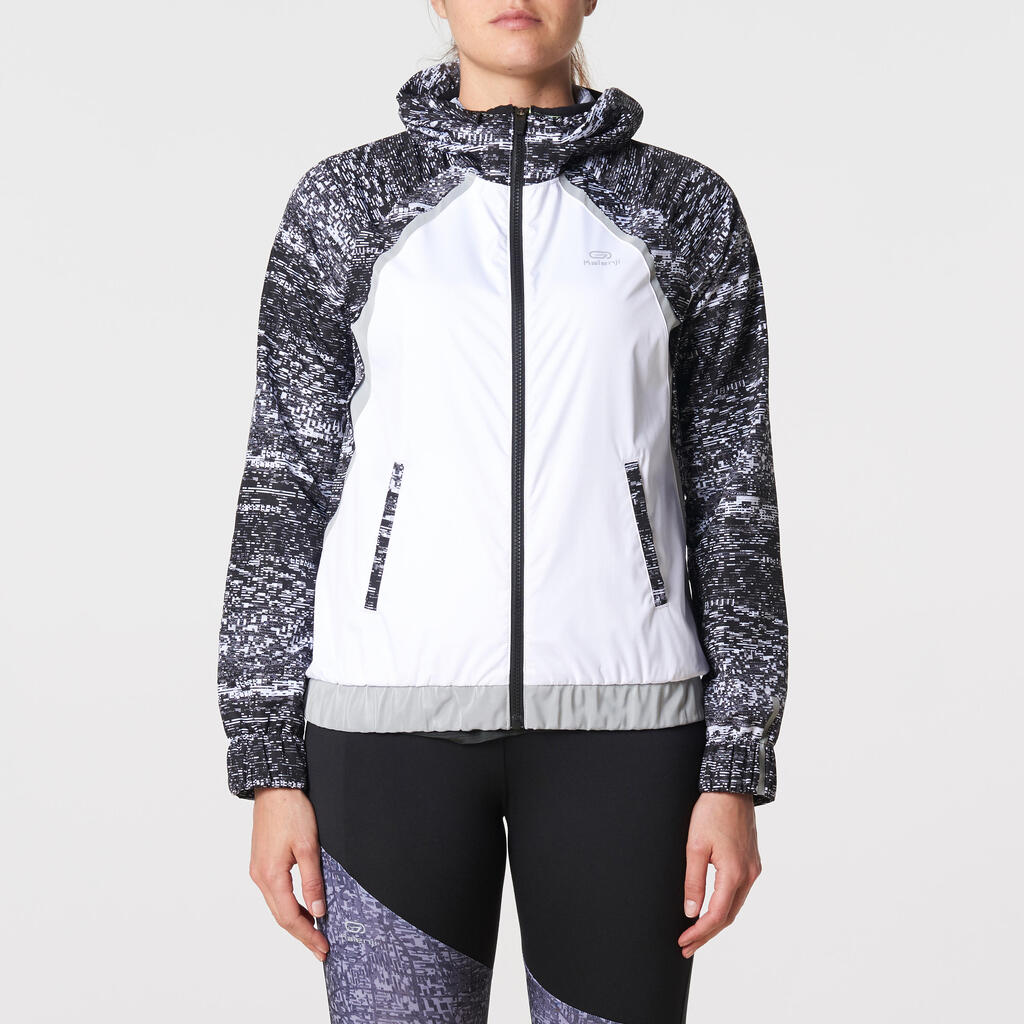 Laufjacke Run Rain Night Damen weiß