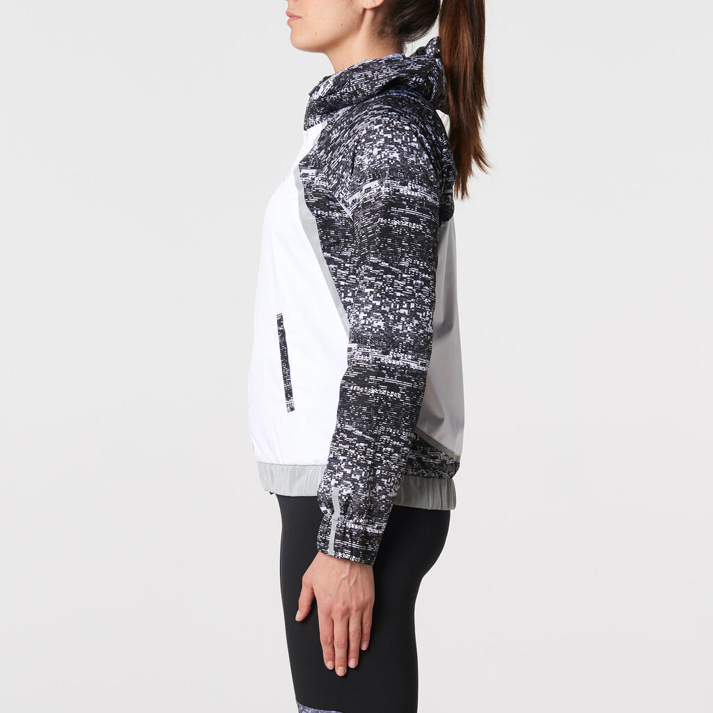 Laufjacke Run Rain Night Damen weiß