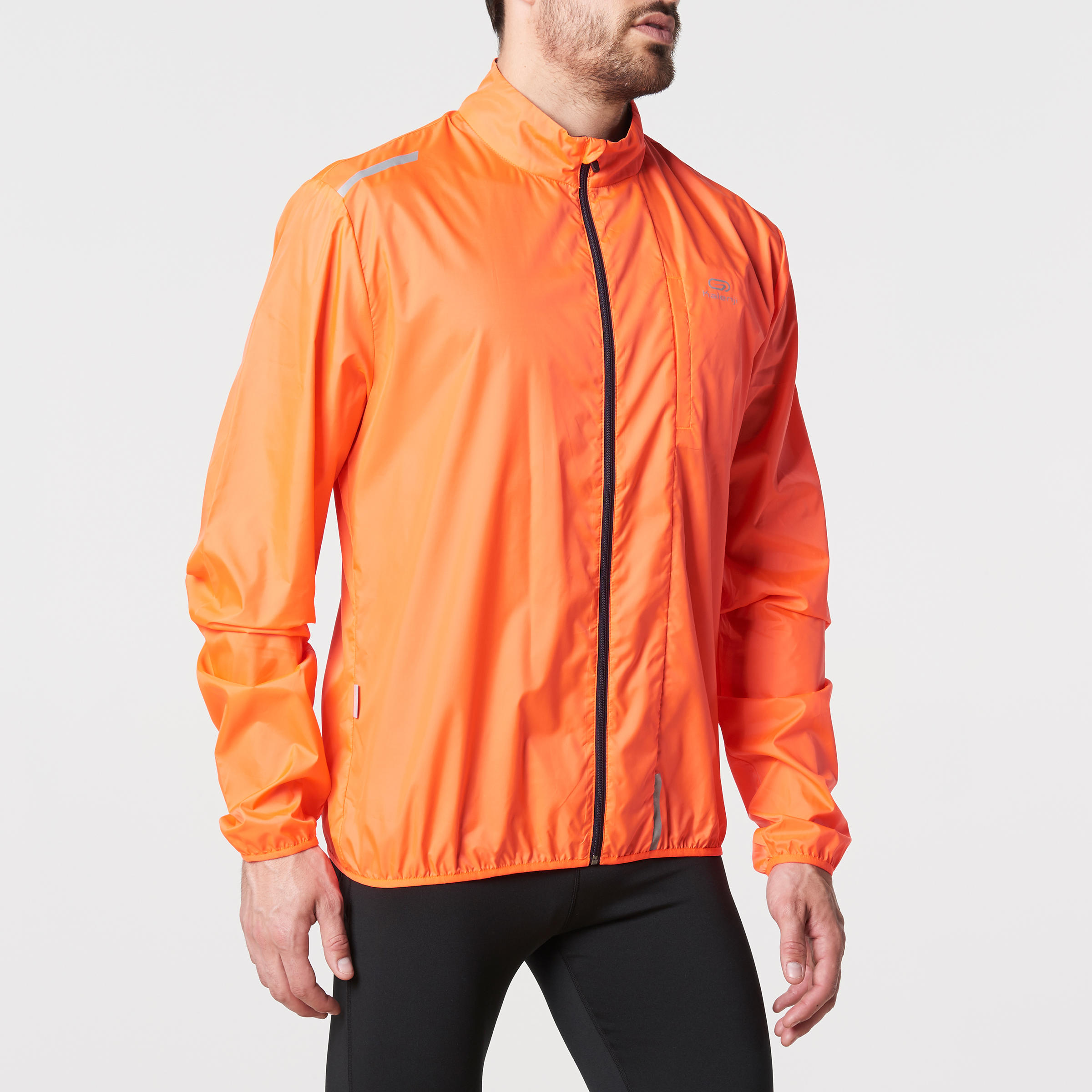 Orange running jacket mens best sale