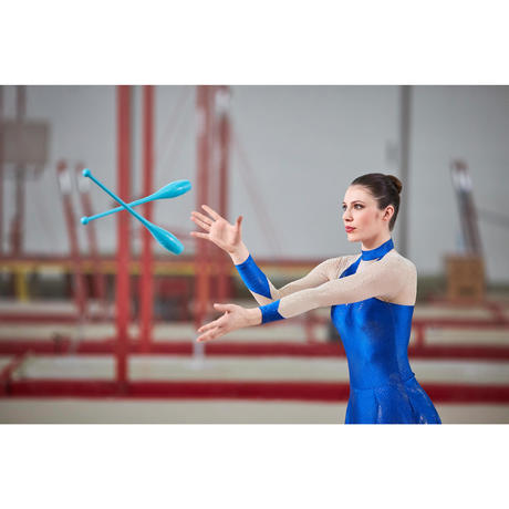 Rhythmic Gymnastics Clubs 42cm - Turquoise | Domyos by ...