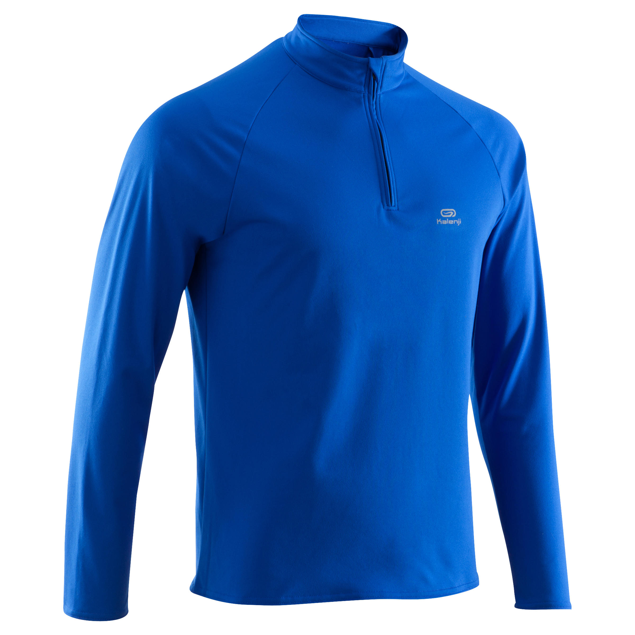 KALENJI Run Warm Men's Running Long-Sleeved T-Shirt - Blue F