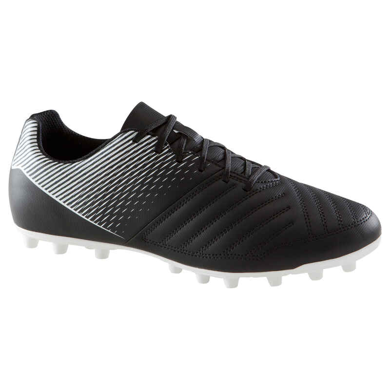 Agility 100 FG Adult Dry Pitches Football Boots - Black