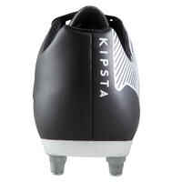 Fussballschuhe Agility 100 SG weicher Boden Erwachsene schwarz/weiß