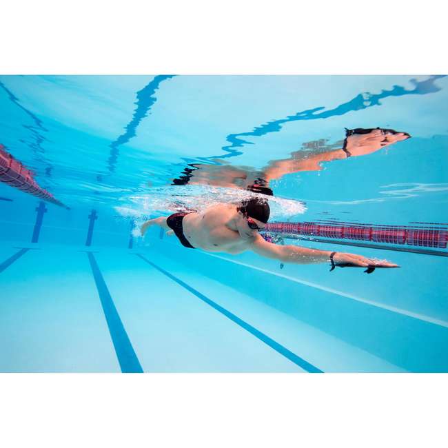 NABAIJI Swimming Hand Paddles Silicone Straps 500 Size...