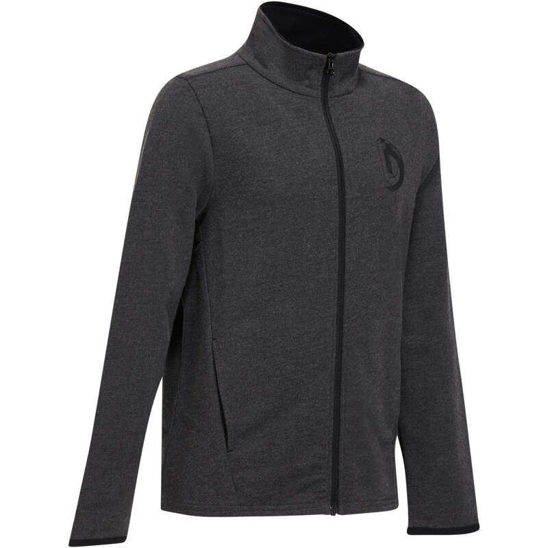 BOY EDUCATIONAL GYM COLD WEATHER APP - 100 Gym Jacket - Grey DOMYOS