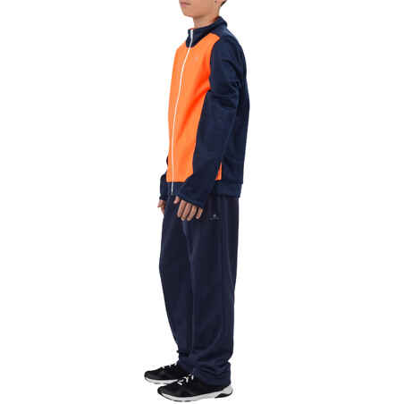 Gym'y Energy Boys' Warm Zip-Up Gym Tracksuit - Orange/Blue