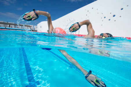 QUICK'IN Swimming Hand Paddles S - Blue Green