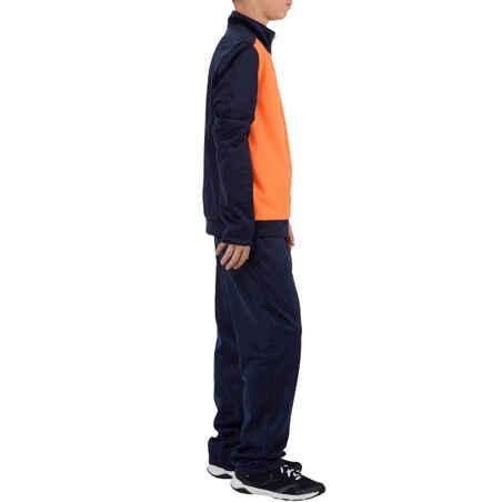 Gym'y Energy Boys' Warm Zip-Up Gym Tracksuit - Orange/Blue