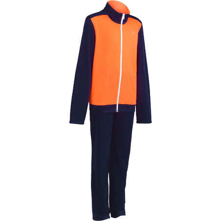 Gym'y Energy Boys' Warm Zip-Up Gym Tracksuit - Orange/Blue