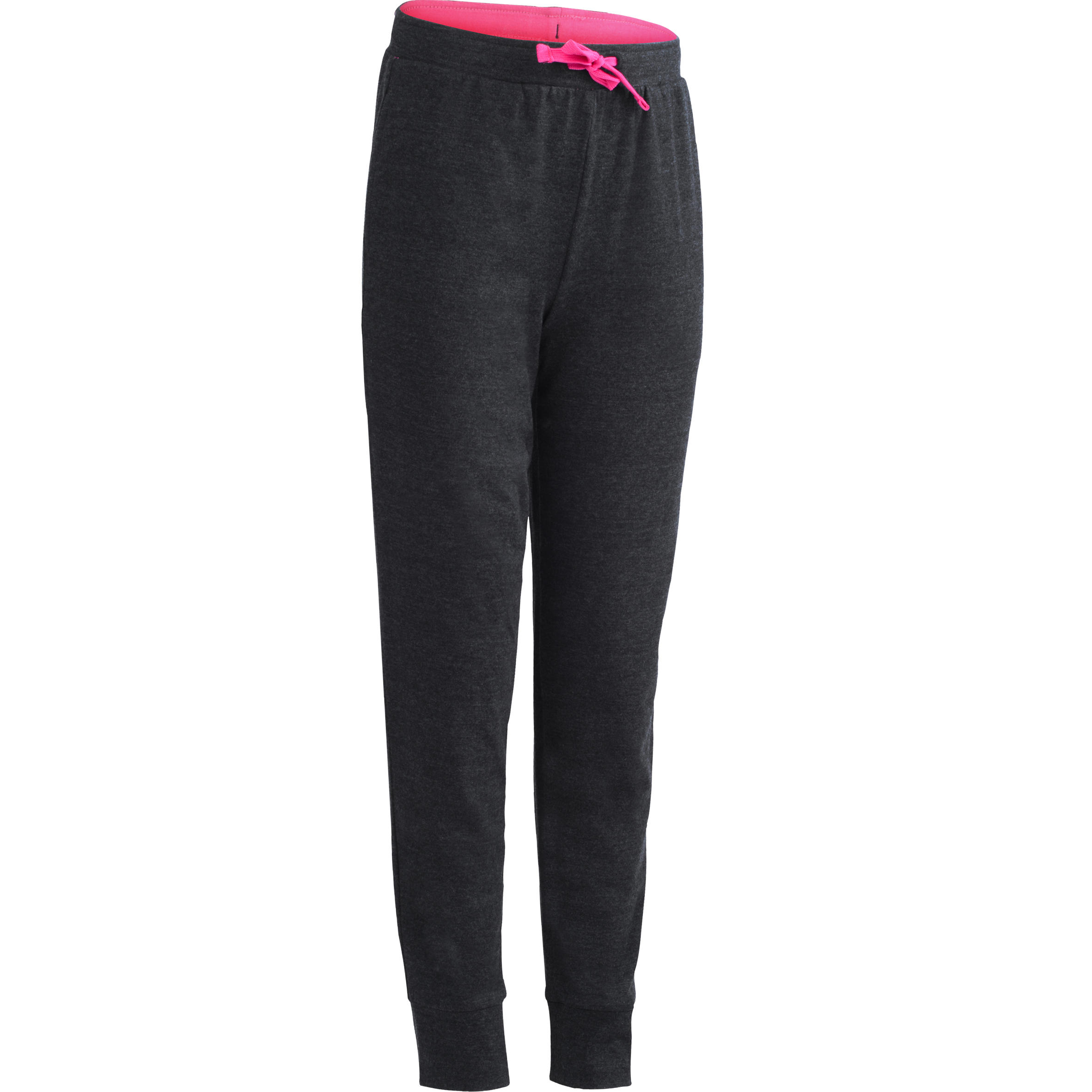 

500 Girls' Lightweight Gym Bottoms - Dark Grey