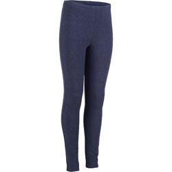 Legging chaud 100 Gym Fille bleu