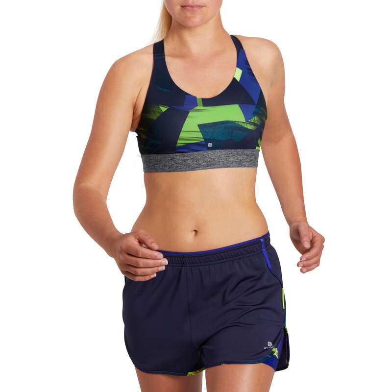 DOMYOS Energy+ Women's Cardio Fitness Sports Bra Blue...