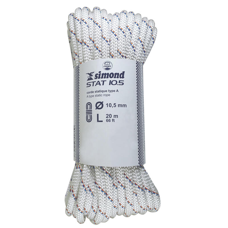 Semi-statisch touw Stat 10,5 mm x 20 m wit