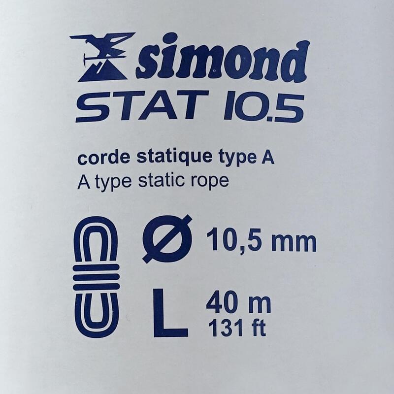 Semi-statisch touw Stat 10,5 mm x 40 m wit