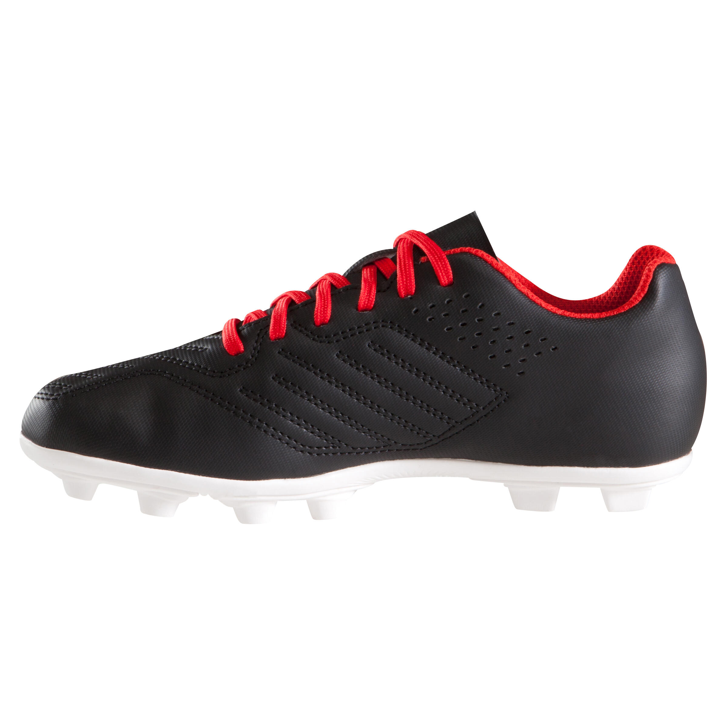 Agility 100 FG Kids' Dry Pitch Football Boots - Black/White 3/15