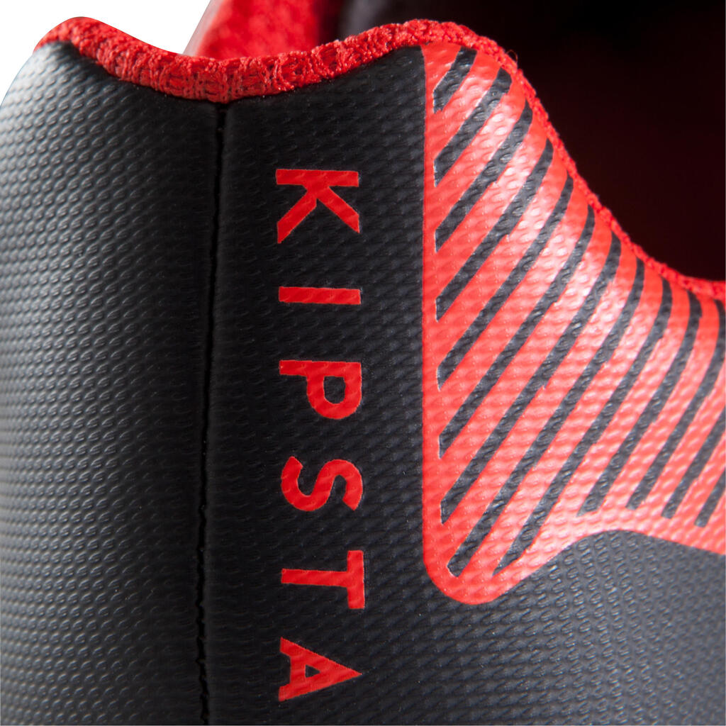 Fußballschuhe Nocken Agility 100 FG Kinder schwarz/rot
