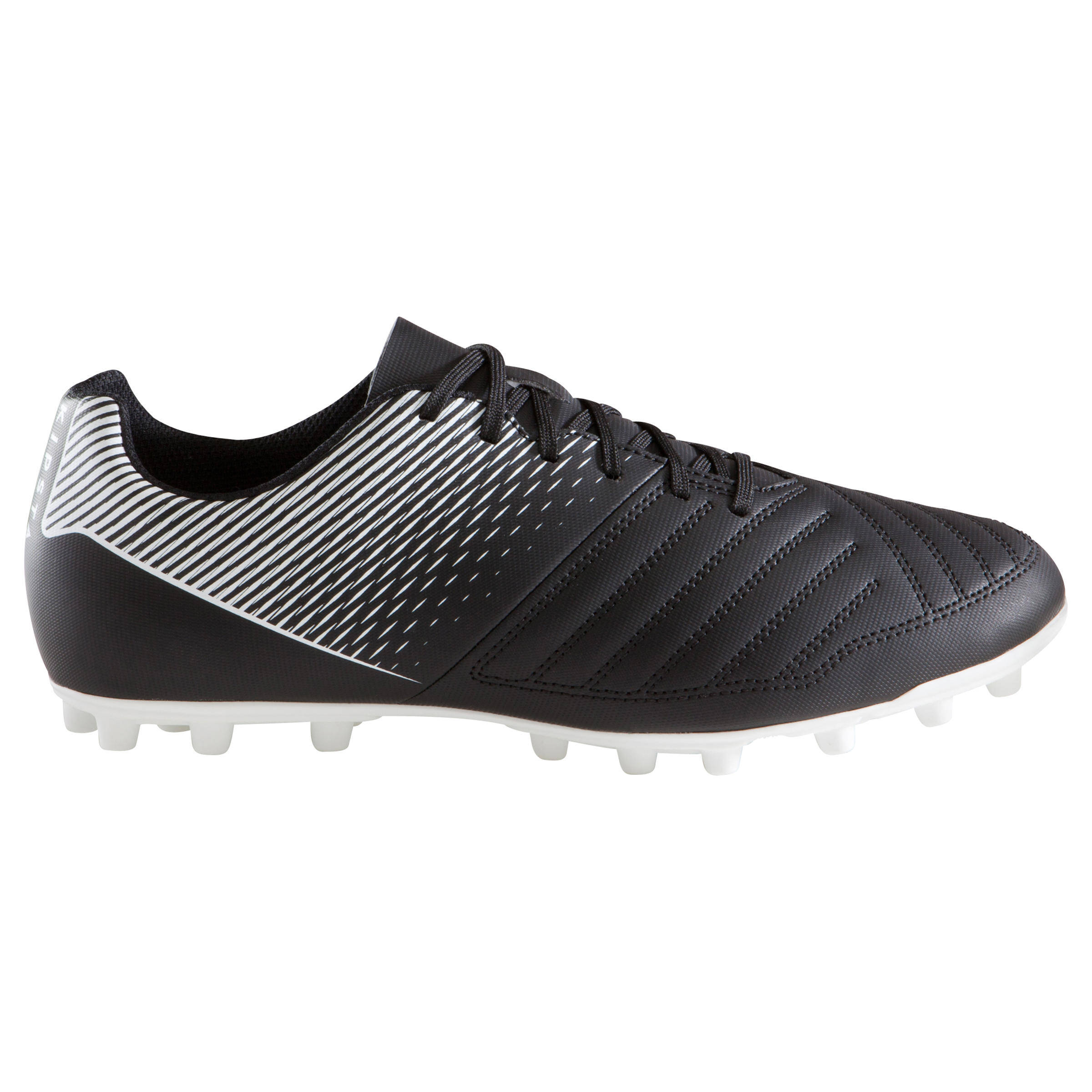 Men Football Shoes Agility 100 for Firm Ground Black -  1