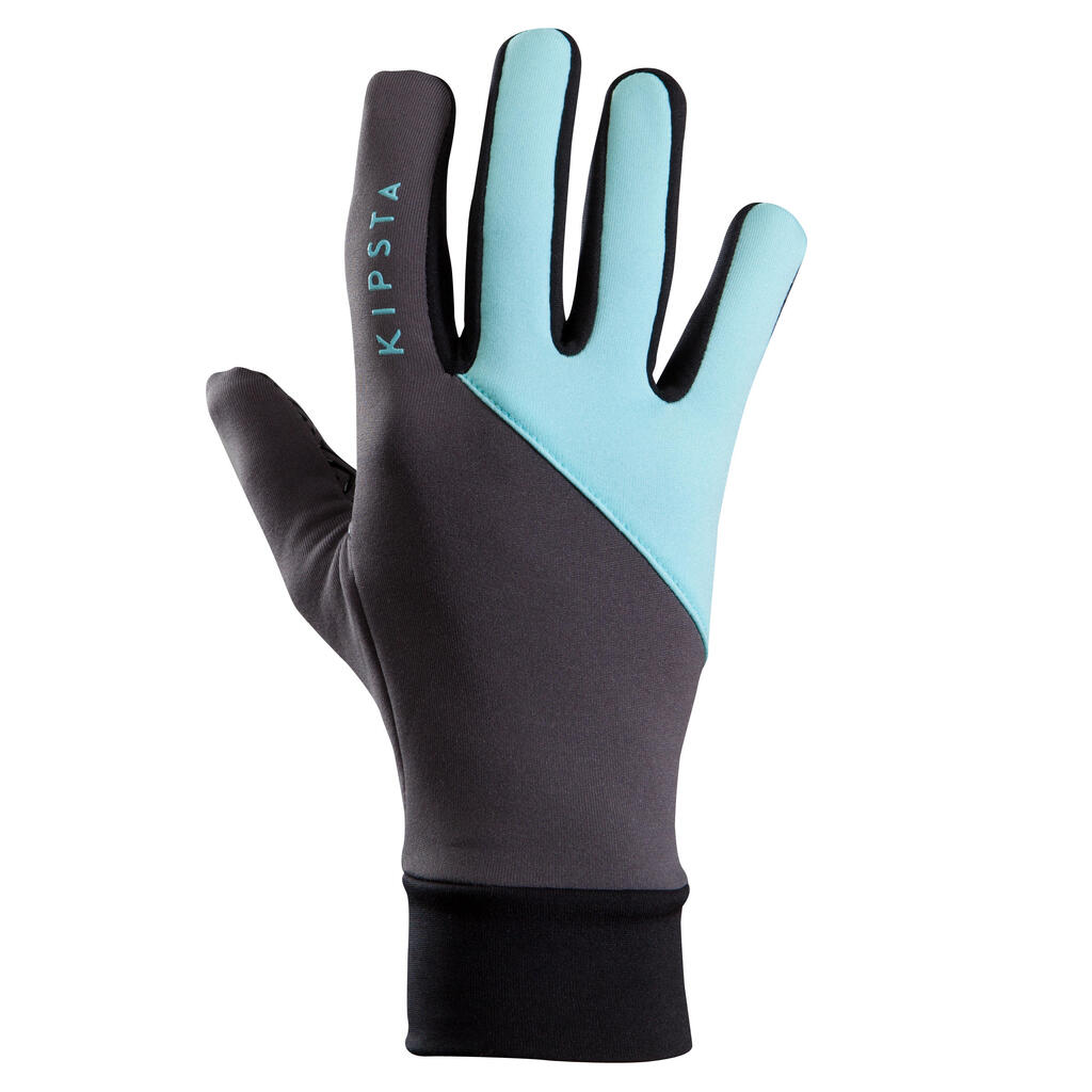 Hrejivé rukavice Keepwarm pre dospelých tyrkysovo-sivé
