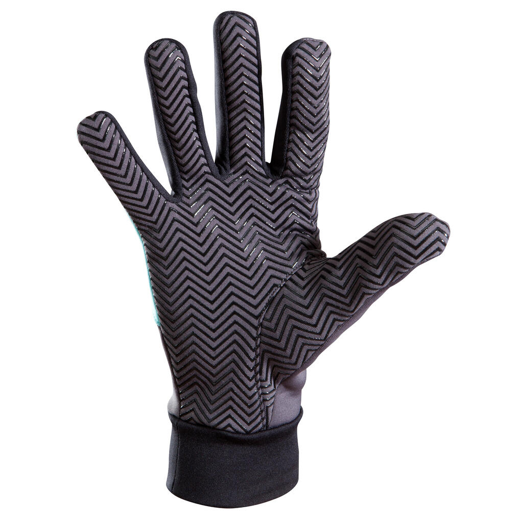 Hrejivé rukavice Keepwarm pre dospelých tyrkysovo-sivé