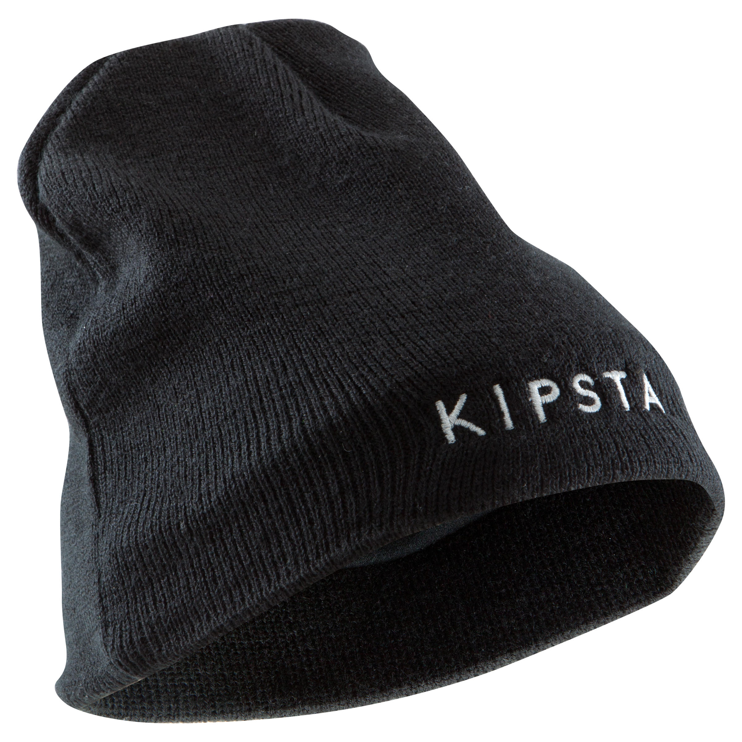 CHILDREN'S SOCCER CAP KEEPWARM BLACK