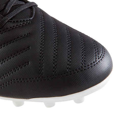 Ποδοσφαιρικά παπούτσια ενηλίκων Agility 100 AG/FG για ξηρά γήπεδα - Μαύρο