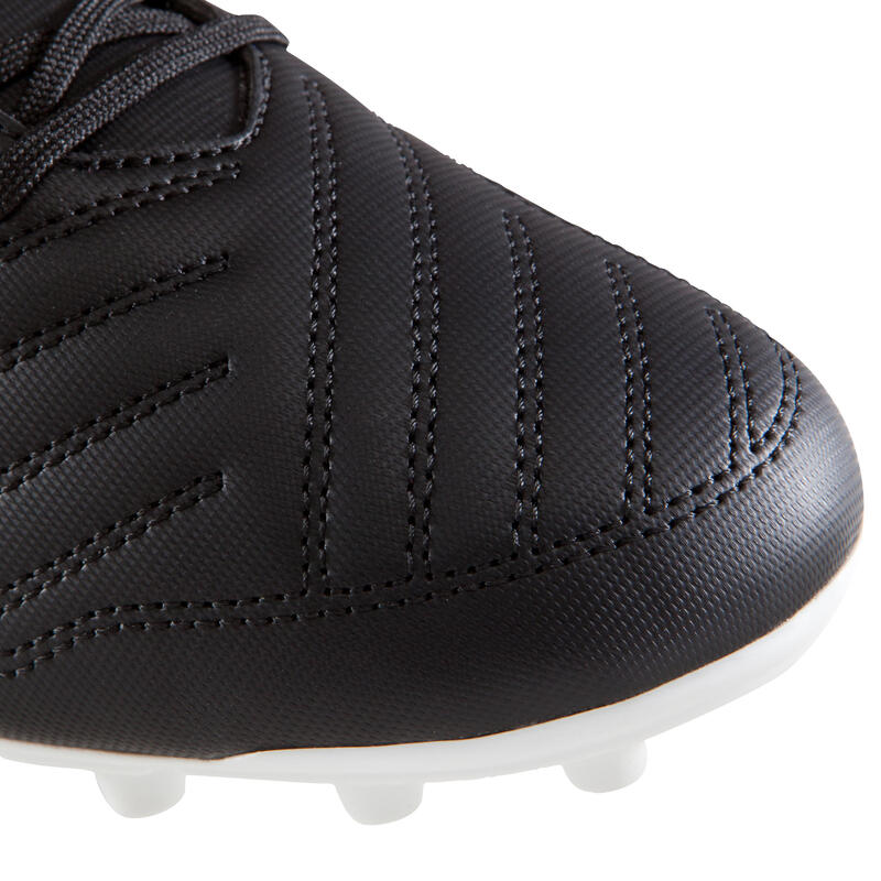 Agility 100 FG Adult Dry Pitches Football Boots - Black