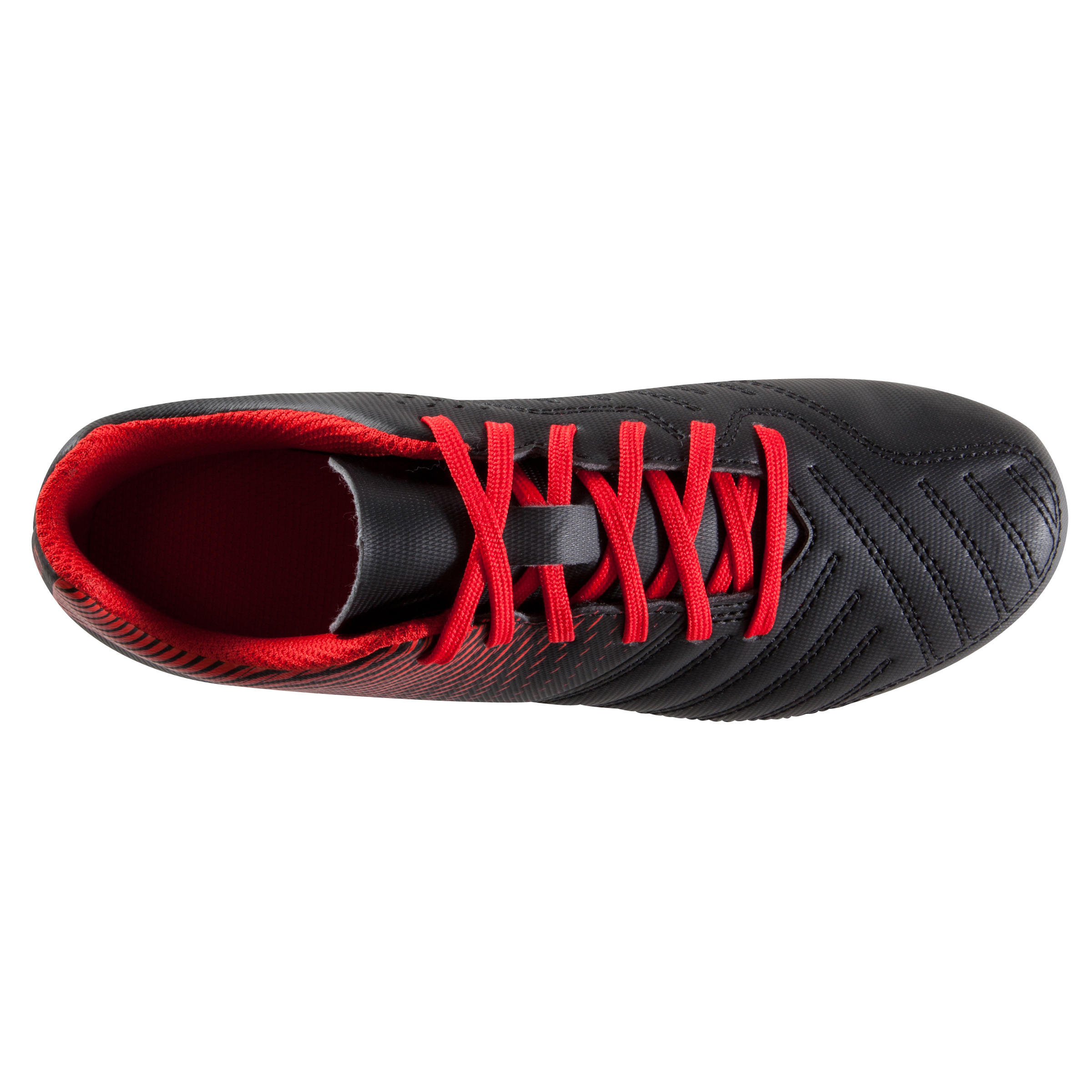 Agility 100 FG Kids' Dry Pitch Football Boots - Black/White 7/15
