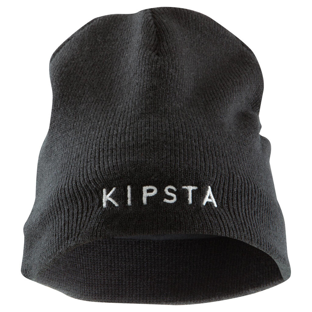 Vaikiška futbolo kepurė „Keepwarm“, juoda