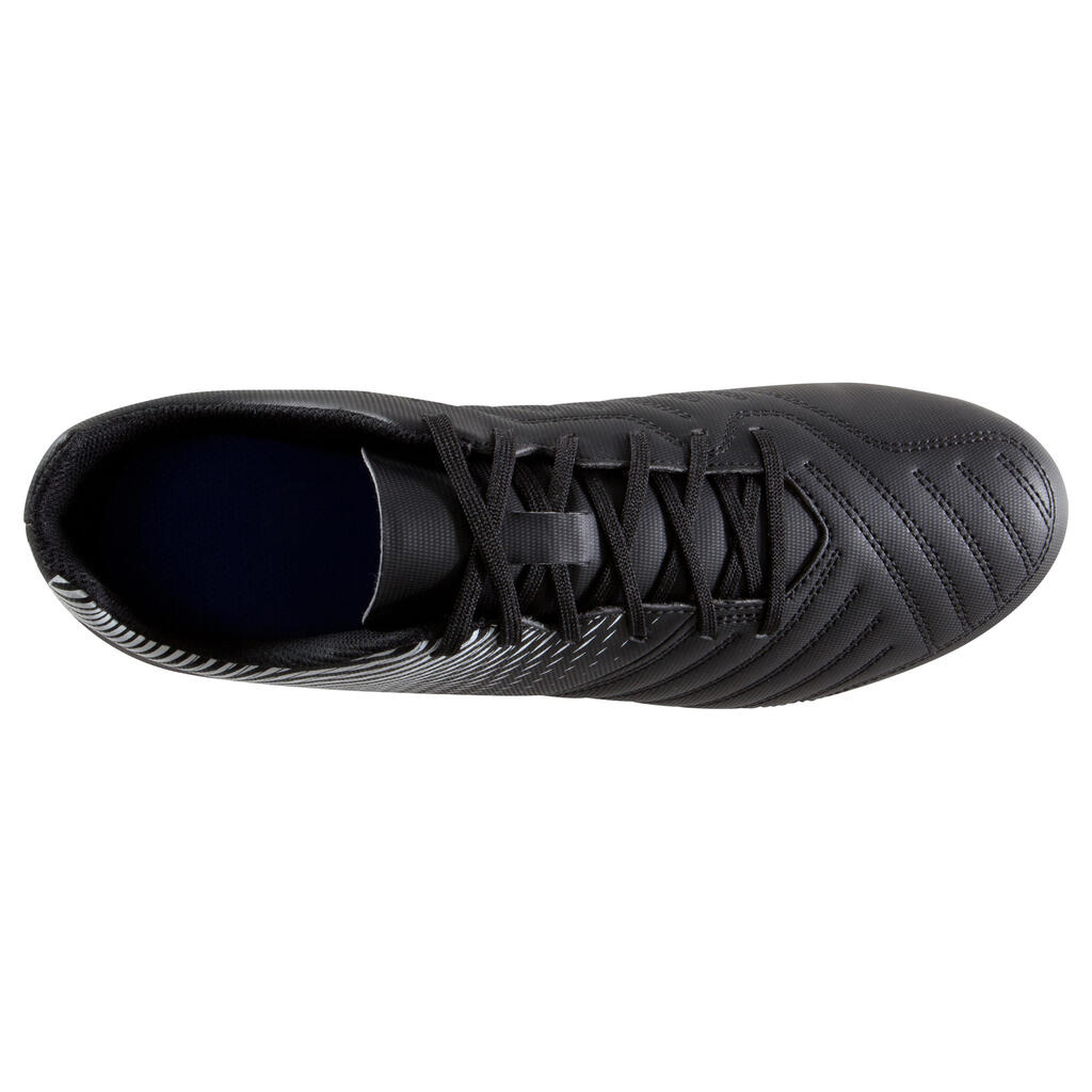 Damen/Herren Fussballschuhe Nocken Agility 100 AG/FG schwarz