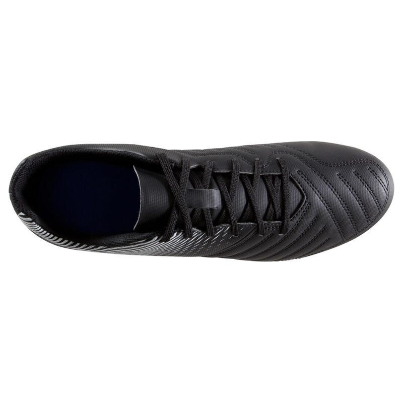 Chaussure de football adulte terrains secs Agility 100 AG/FG adulte noir