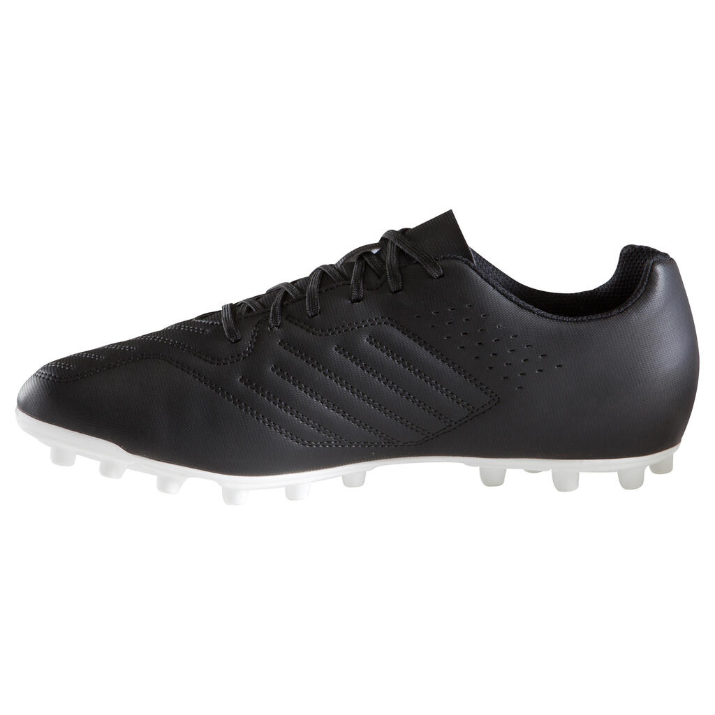 Damen/Herren Fussballschuhe Nocken Agility 100 AG/FG schwarz