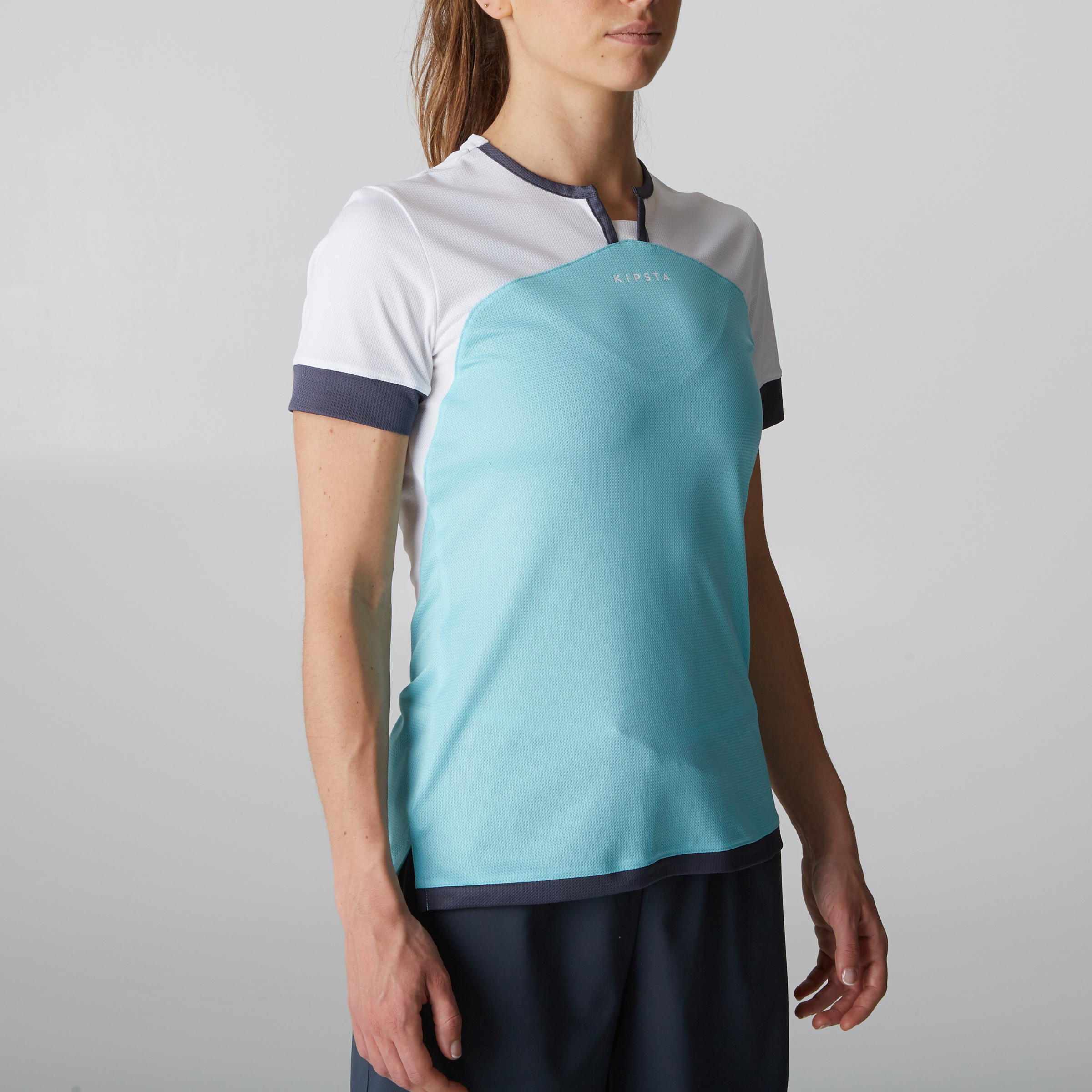 F500 Women's Football Jersey - White/Mint 3/11