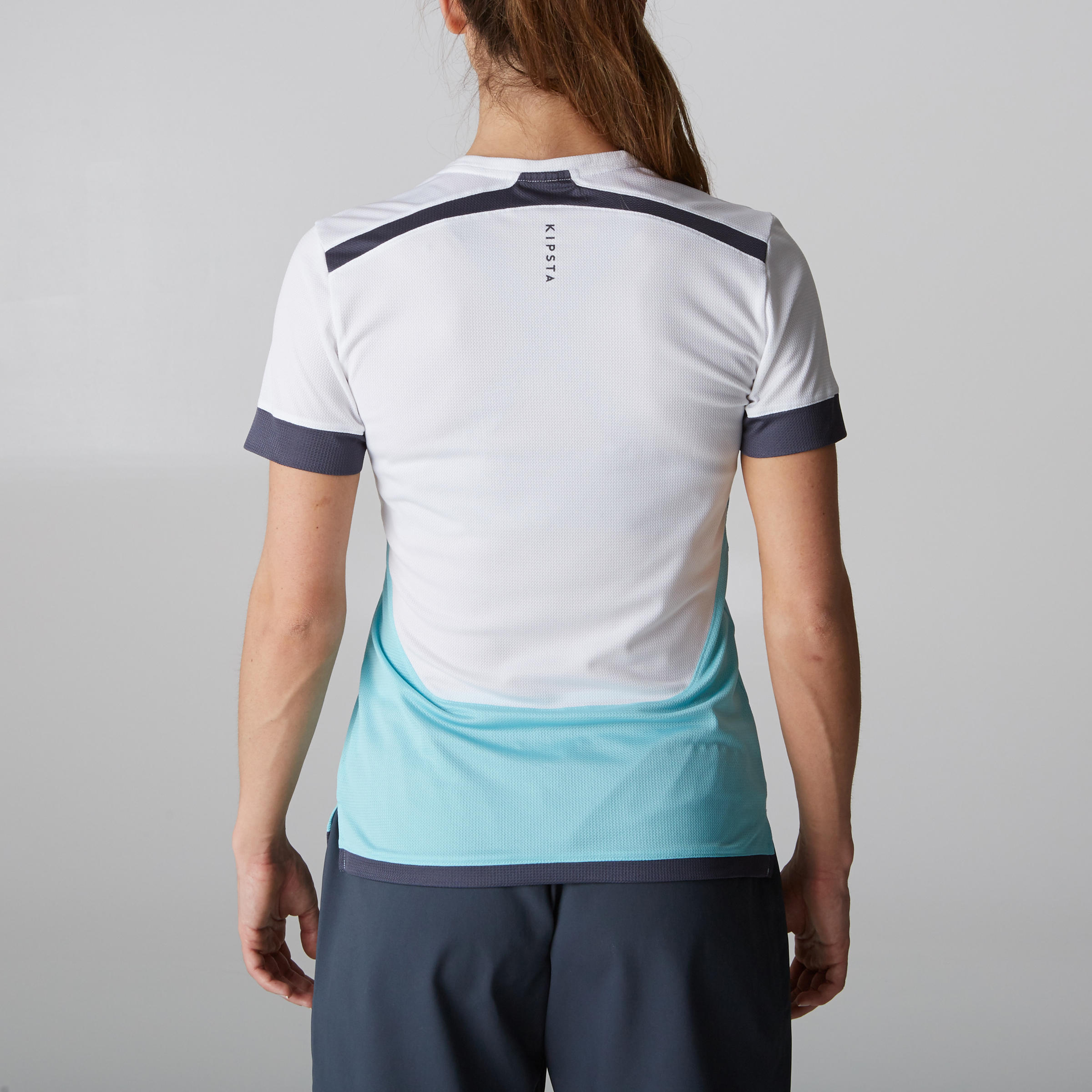F500 Women's Football Jersey - White/Mint 4/11