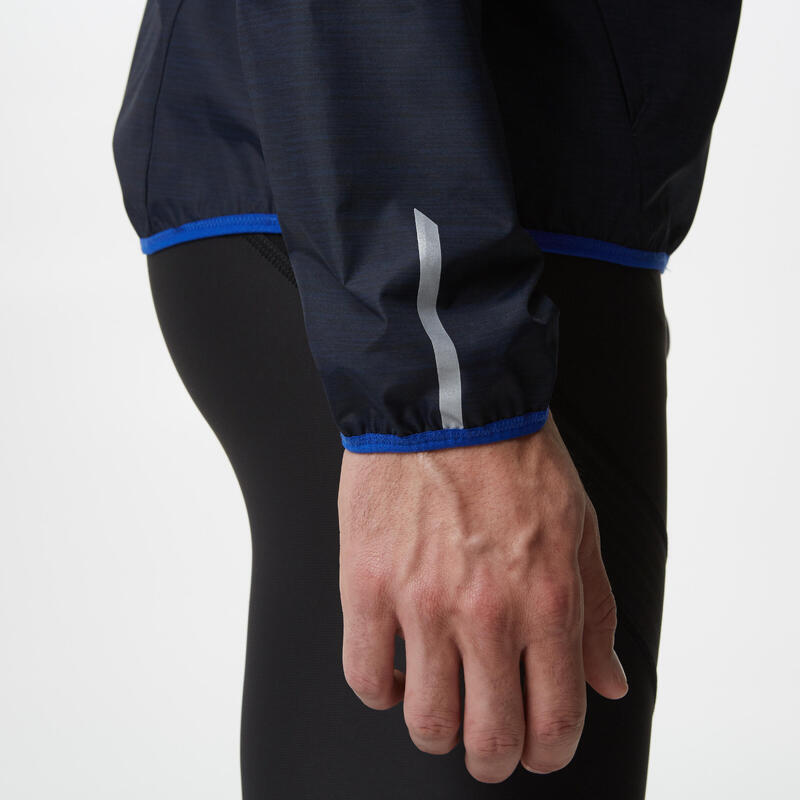 Kalenji Run Rain Men's Running Wind and Rain Jacket pebble grey