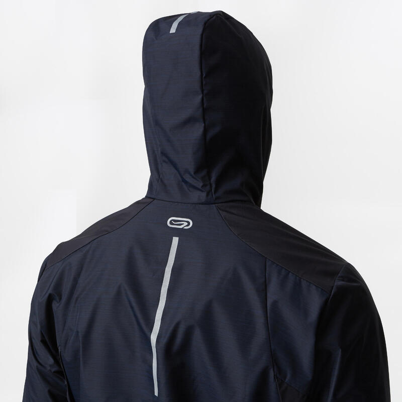 Kalenji Run Rain Men's Running Wind and Rain Jacket pebble grey