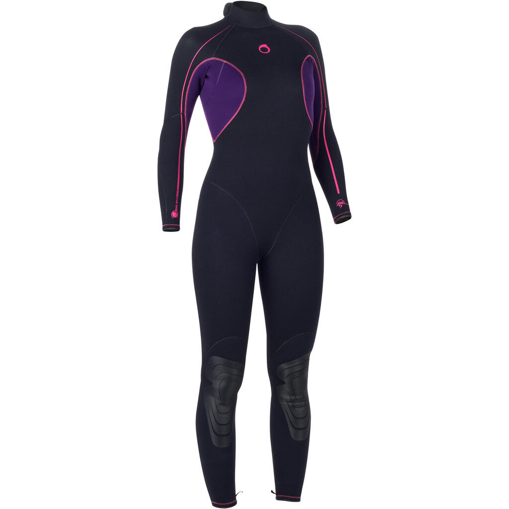 SCD 100 Women's 3 mm Full Diving Wetsuit with Back Zip.