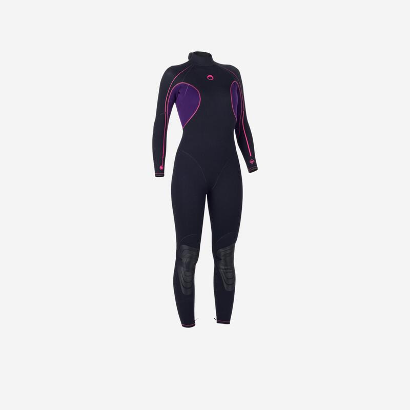 Traje completo de submarinismo para mujer SCD 100 3 mm con cierre en espalda Traje completo de submarinismo para mujer SCD 100 3 mm con cierre en espalda