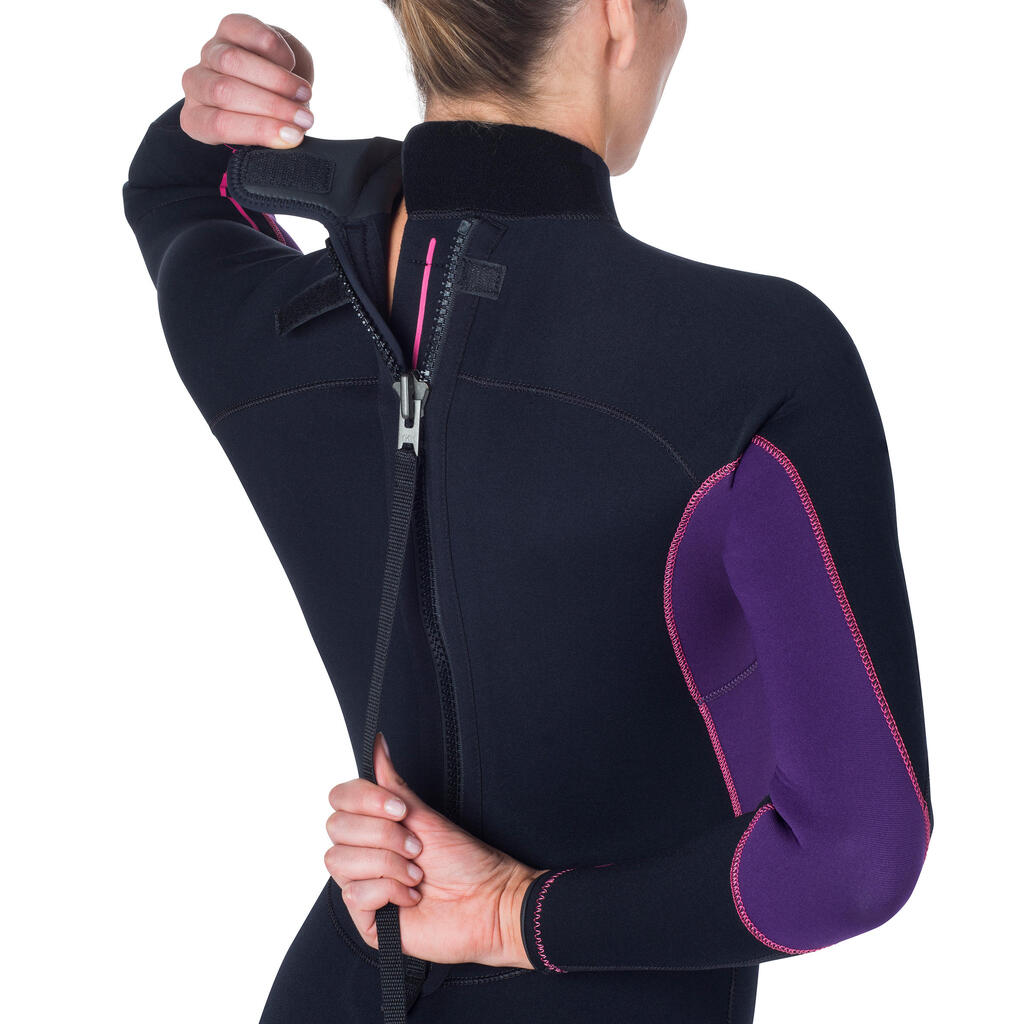 SCD 100 Women's 3 mm Full Diving Wetsuit with Back Zip.