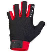 Перчатки-митенки для регби черно-красные FULL H Offload