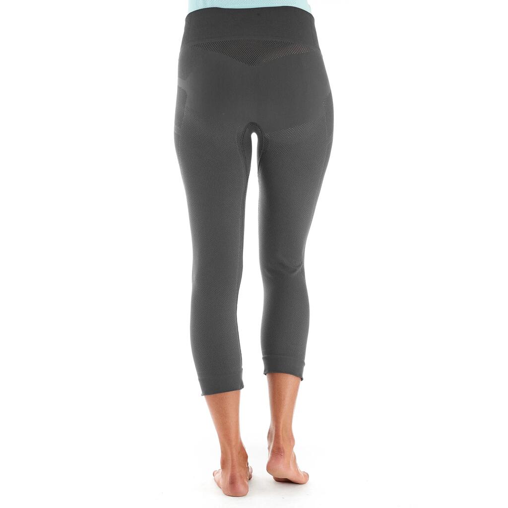 Women's cross-country skiing base layer pants grey