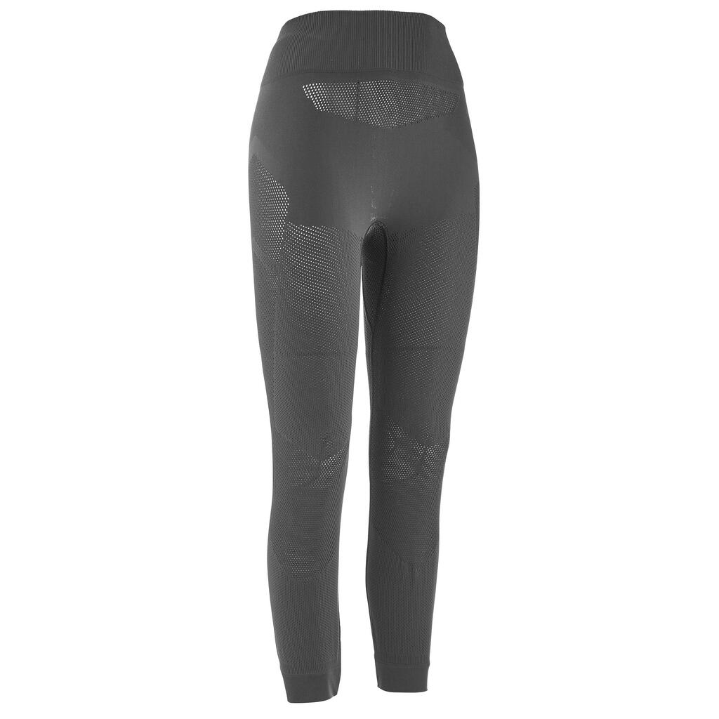 Women's cross-country skiing base layer pants grey