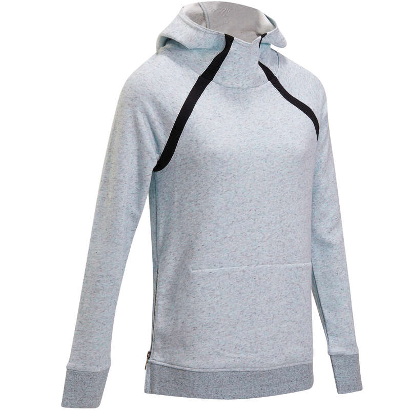 DOMYOS Women's Hooded Pilates & Gentle Gym Jacket Mottled...