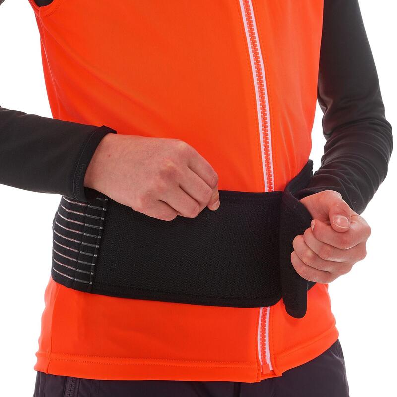 Gilet protection dorsale de ski et snowboard junior DBCK 100 orange