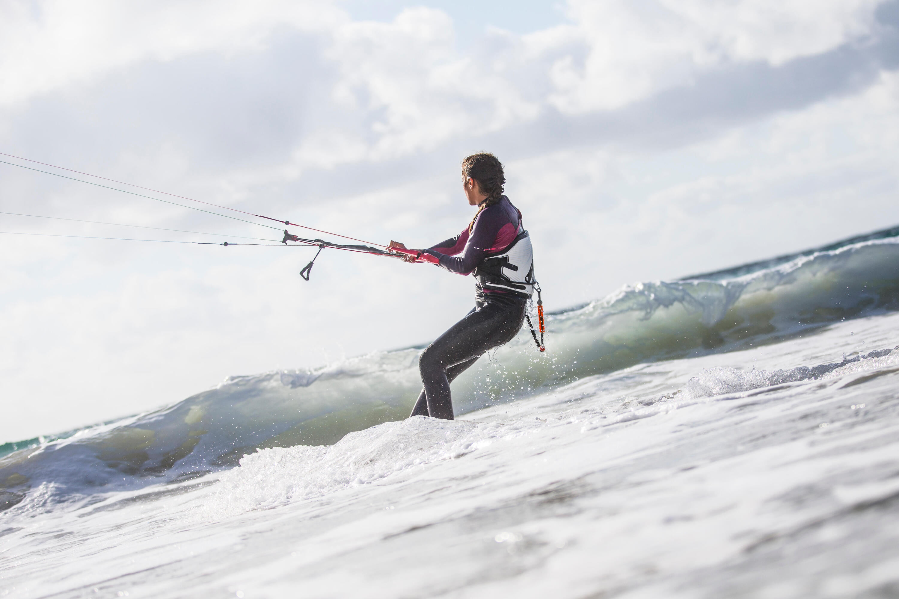Arnés de Cintura Kitesurf THERMO Diamond Head Blanco Negro. 14/23