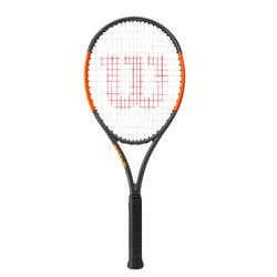 RAQUETTE DE TENNIS ADULTE BURN 100S NOIR ORANGE